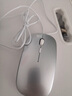 提尼有線(xiàn)靜音鼠標 USB/TYPEC接口可選筆記本臺式電腦平板手機通用外設 辦公便攜超薄收納方便 送鼠標墊 有線(xiàn)銀色（USB接口） 曬單實(shí)拍圖