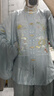 重回漢唐溶溶月豎領(lǐng)對襟襖馬面裙套裝原創(chuàng  )明制漢服女款秋冬款 淺粉色豎領(lǐng)對襟襖/預售 付款45天 M 曬單實(shí)拍圖