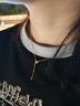 中國黃金（CHINA GOLD）蝴蝶流蘇黃金項鏈女999足金吊墜生日禮物送女朋友老婆 金重約2.7g【足金項鏈】 曬單實拍圖