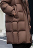 坦博爾曠野美拉德穿搭中長款羽絨服女新款連帽加厚保暖外套TW236832 復古咖 L 170/92A 曬單實拍圖