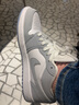 耐克官方女鞋 AIR JORDAN 1 LOW AJ1經(jīng)典煙灰AJ1小迪奧板鞋運動休閑鞋 DC0774-105 37.5 曬單實拍圖