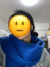 妙奕嘉藍色圍巾白色圍巾女2026冬季新款克萊因藍長(cháng)款純色保暖披肩厚圍脖 純色流蘇圍巾【克萊因藍色】 曬單實(shí)拍圖