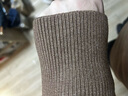 馬登工裝 純色高領(lǐng)毛衣男秋季基礎款保暖打底針織衫 咖啡色 XL 曬單實(shí)拍圖
