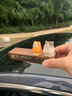 宸瀅 創(chuàng)意胡桃木臨時(shí)停車(chē)號(hào)碼牌挪車(chē)電話牌新車(chē)內(nèi)必備用品擺件裝飾品K 寬版小橘貓+小灰貓停車(chē)牌 曬單實(shí)拍圖