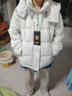 雅鹿短款羽絨服女2025秋冬新款可拆卸帽石墨烯滿(mǎn)背蓄熱保暖時(shí)尚外套 曬單實(shí)拍圖