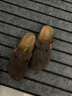 Devo Life的沃软木鞋情侣时尚四季休闲牛皮 包头鞋女士拖鞋外穿3624 深棕反绒牛皮 36 实拍图