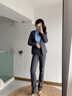 伊婭莎職業(yè)西裝套裝女時(shí)尚氣質(zhì)商務(wù)正裝西服外套酒店前臺面試上班工作服 (常規)灰色西裝+西褲 L 建議100-110斤 曬單實(shí)拍圖