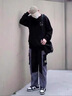 花花公子針織毛衣男2024秋冬季新款寬松內(nèi)搭男生打底衫笑臉印花白色外套 白色 L 曬單實(shí)拍圖