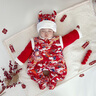 優(yōu)奇斷碼撿漏  嬰兒新年衣服拜年服男寶寶滿(mǎn)月服百天周歲禮服連體衣 麒麟送?！静缓滹棥?59cm 曬單實(shí)拍圖