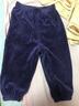 花花寶貝新生嬰兒童天鵝絨燈籠褲寶寶兩用襠純棉保暖罩褲可開(kāi)襠1-3-4歲 紫色 100cm 曬單實(shí)拍圖