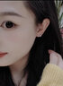 覽日鳥(niǎo)睡覺(jué)不用摘蝴蝶結耳環(huán)迷你小巧精致可愛(ài)耳骨耳扣耳圈感耳飾 蝴蝶結銀色一對(配精美包裝盒) 曬單實(shí)拍圖