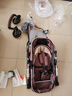ANGI BABY嬰兒車高景觀嬰兒推車可坐可躺雙向避震0-3歲新生兒遛娃神器推車 卡其金翎【四輪橡膠】 嬰兒車高景觀輕便避震遛娃神車 曬單實(shí)拍圖