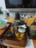 恒銘昌加厚大號耐熱水晶玻璃公道杯錘目紋茶海分茶器杯功夫茶具茶道配件 錘紋矮款公道杯250ml 曬單實(shí)拍圖