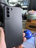 庚辰 適用三星s21+手機(jī)殼SM-G9960保護(hù)套鏡頭全包防摔軟殼plus直邊液態(tài)硅膠殼男女新款外殼 三星S21+【優(yōu)雅黑】配水凝膜 曬單實(shí)拍圖