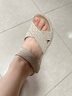 夏季輕便可下水縫線防滑涼鞋女外穿戶(hù)外軟底踩屎感運(yùn)動(dòng)?jì)寢屝蟠a 杏色 37 曬單實(shí)拍圖
