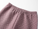 祁姿老年人100%純棉保暖褲女高腰寬松敞口家居褲媽媽大碼睡褲加厚秋褲 深咖櫻桃 3XL 120（建議165-180斤） 曬單實(shí)拍圖