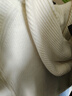 Teenie Weenie小熊女裝綿羊毛冬裝毛針織背心毛衣開(kāi)衫外套 象牙白 S 160 曬單實(shí)拍圖