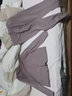 AB女秋冬抗菌棉質(zhì)純色柔軟親膚保暖內(nèi)衣套裝女基礎(chǔ)打底保暖秋衣秋褲 紫灰 3XL 曬單實拍圖