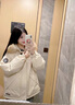 兔芊少女生加絨加厚羽絨棉服冬季派克服連帽短款小個子女毛領(lǐng)保暖外套 米白色 M 推薦100-115斤 曬單實拍圖
