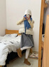 百麗踏厚底雪地靴女防滑加絨加厚短靴子2025新款冬季皮毛一體馬丁靴棉鞋 駝色【升級款】 37 曬單實(shí)拍圖