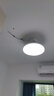 美的（Midea）風(fēng)扇燈餐廳吊扇燈led臥室燈隱形扇葉遙控三防燈具熟睡風(fēng)包安裝 曬單實(shí)拍圖