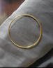 周大福時(shí)尚 足金黃金實(shí)心手鐲(工費280)60mm 約10.58g EOF355 曬單實(shí)拍圖