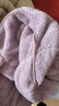Clarkarida睡衣女士家居服情侣秋冬季居家服珊瑚绒保暖加厚款加绒长袖可外穿 芋泥紫-女款女生套装 L 110-125斤 晒单实拍图
