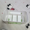 首飾盒抽屜式化妝品宿舍書(shū)桌護膚品桌面梳妝臺面膜口紅置物架文具 雙層收納盒清新綠1個(gè) 曬單實(shí)拍圖