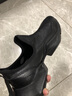 牧末（MUMO）品牌運(yùn)動(dòng)厚底老爹鞋男增高男鞋軟底鞋子男百搭休閑皮鞋男 黑色 41 標(biāo)準(zhǔn)皮鞋尺碼 曬單實(shí)拍圖