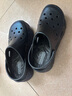 斯凱奇（Skechers）洞洞鞋女外穿高級感輕質(zhì)休閑塑模涼鞋 黑色/BLK 35 曬單實拍圖