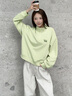 都市麗人Polo領(lǐng)衛衣女春秋季2025新款大碼女裝秋裝半拉鏈短款上衣休閑外套 曬單實(shí)拍圖