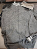 艾格毛衣女2024春季新款女裝時(shí)尚百搭個(gè)性潮流寬松高領(lǐng)打底針織衫 淺灰色 34XS 曬單實(shí)拍圖