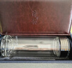 格亞（GEYA）觀(guān)滄海抑菌鈦茶杯雙層玻璃杯男士純鈦杯商務(wù)玻璃泡茶水杯杯子 400ml【高檔禮盒】 曬單實(shí)拍圖