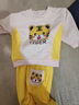 G.DUCKKIDS嬰兒衣服男童春裝套裝2024新款兒童春秋季兩件套男寶寶帥氣時(shí)髦衛(wèi) 黃色 老虎長袖兩件套 80 cm 建議8-12個(gè)月寶寶 曬單實(shí)拍圖