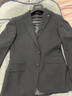 威可多（VICUTU）【小藍(lán)西】男士西服羊毛商務(wù)正裝結(jié)婚西裝外套新郎伴郎禮服 黑色 170B 曬單實(shí)拍圖
