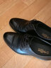 金利來(lái)（Goldlion）男鞋春秋新款正裝皮鞋男牛皮舒適耐磨橡膠底德比鞋真皮透氣大小碼 黑色 41 曬單實(shí)拍圖