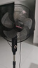 美菱（MeiLing） 電風扇家用搖頭落地扇節(jié)能電扇宿舍辦公室客廳大風量循環(huán)扇 五葉3檔16英寸黑色機械款 曬單實拍圖