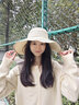 Siggi防曬女帽子女春夏防曬防紫外線(xiàn)空頂遮陽(yáng)帽可扎馬尾可折疊帽 燕麥米 56cm-58cm 曬單實(shí)拍圖