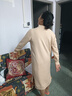 羅蒙（ROMON）高檔連衣裙新款秋冬長(cháng)款過(guò)膝羊毛裙女內搭針織打底羊毛針織毛衣裙 卡其色【高端長(cháng)裙】 2XL 建議130-140斤 曬單實(shí)拍圖