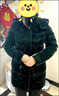高檔亮面免洗羽絨棉服女中長(cháng)款洋氣新款修身棉襖中年女士棉衣外套 墨綠色 【帽子可脫卸】 XL 90-105斤 曬單實(shí)拍圖