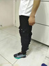 仕步凡 SIGOFAD工裝褲男士秋冬加絨加厚休閑褲男生韓版潮牌束腳褲寬松潮流長(cháng)褲 Y110黑色+Y322黑色 2XL 【140-160斤】 曬單實(shí)拍圖