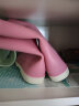 马尼亚袋鼠（MANIYADAISHU）女款雨鞋厨房防滑中筒夏季水靴软底轻便女士水鞋洗车干活短筒胶鞋 粉色 不加绒(标准)-36码 晒单实拍图