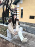 圣保美連帽大毛領(lǐng)羽絨棉服女裝2025冬季新款韓版棉衣外套加厚工裝派克服 卡其色 S 曬單實(shí)拍圖