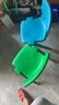 辰至尚品加厚板凳兒童椅子幼兒園靠背椅寶寶坐椅塑料小椅子家用小凳子防滑 大號加厚款27CM【+坐腳套】藍色 曬單實拍圖