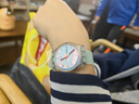 斯沃琪Swatch硅膠表帶12mm短款時(shí)尚女表帶橡膠硅膠手表帶配件代用 淺藍色 12mm 曬單實(shí)拍圖