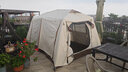 北極狼屋脊自動(dòng)帳篷戶(hù)外露營(yíng)兩室一廳黑膠防曬帳篷野營(yíng)雙層防雨大帳篷 屋脊黑膠大號【季白】/鋁合金自動(dòng)撐桿 曬單實(shí)拍圖