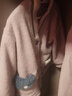 貓人（MiiOW）兒童睡衣兒童家居服大童睡衣女童睡衣寶寶睡衣兒童保暖衣秋衣套裝 淺紫-紐扣款 120cm（身高105-115cm，30-40斤） 曬單實拍圖