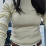 范思藍恩多巴胺色系基礎百搭圓領(lǐng)打底針織衫女冬2024新款長(cháng)袖上衣 黃色 S 曬單實(shí)拍圖