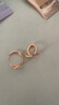 一撇一捺玫瑰金色X線(xiàn)條耳扣女字母耳環(huán)耳釘925銀ins甜美淑女風(fēng) 10210010052 曬單實(shí)拍圖