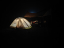 牧高笛（MOBIGARDEN）冷山帳篷 戶(hù)外徒步露營(yíng)防風(fēng)防雨大空間雙層三季鋁桿帳篷 【經(jīng)典版】四人-晨霧白 曬單實(shí)拍圖